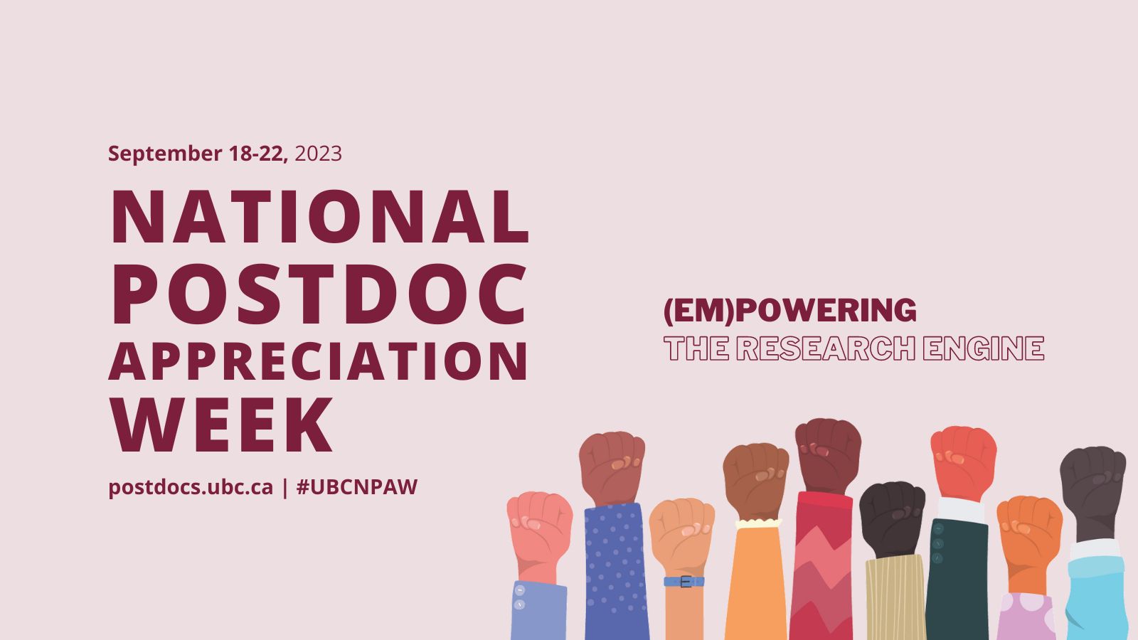 Image with the words National Postdoc Appreciation Week