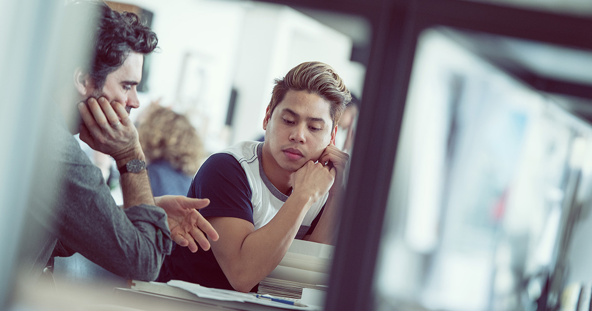 A SALA professor and student. Photo credit: Martin Dee/UBC Communications & Marketing