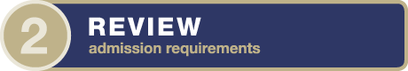 admission requirements application students
