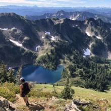 A view of the North Cascades Grizzly Bear Recovery Zone. This habitat is suitable to support a healthy population of grizzly bears. My research explores the social dimensions of active recovery options.