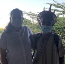 This picture was taken of me and Asháninka elder, Don Armando, who I met during one of the citizen science workshops the non-profit Instituto del Bien Común held in December of 2021.