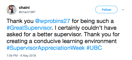 great supervisor week graduate school at the university of british being a supervisor